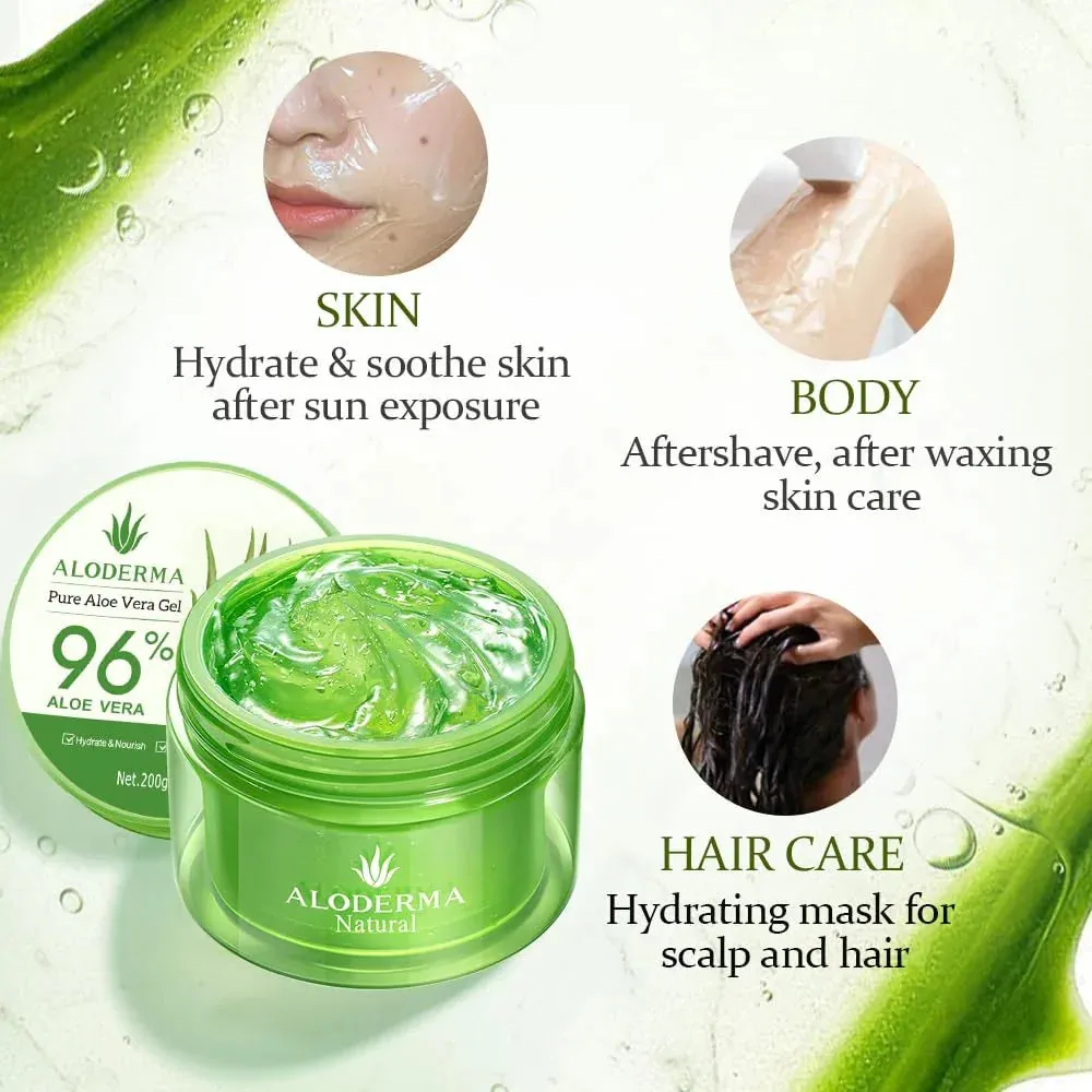 Organic Aloe Vera Gel for Face & Body