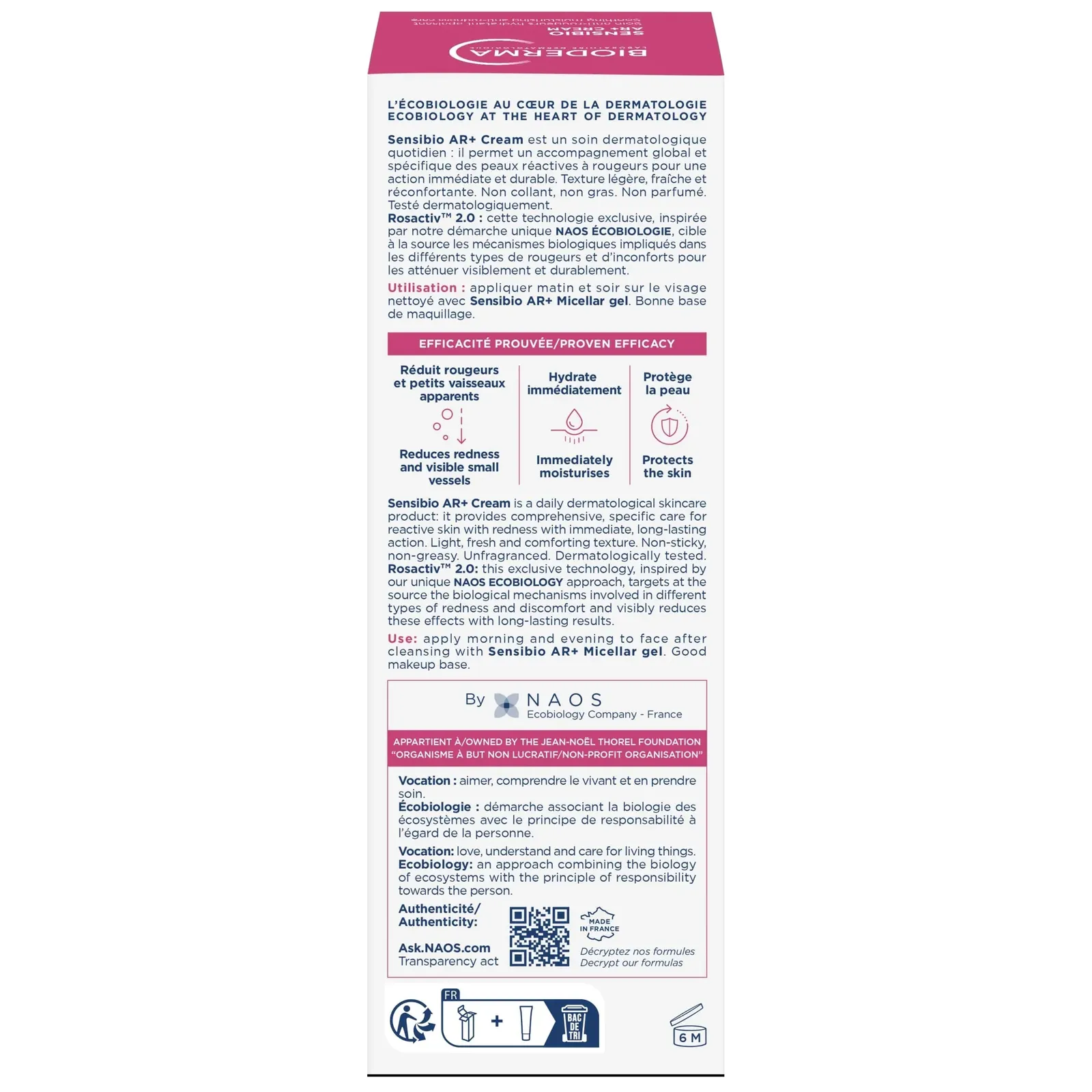 AR+ Cream, Facial Redness Relief Lotion for Sensitive Skin
