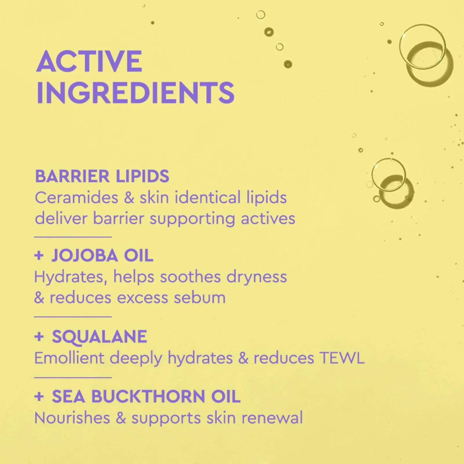 Hydrating Recovery Oil - Luxury Face Oil with Squalane, Jojoba Oil & Seabuckthorn Oil
