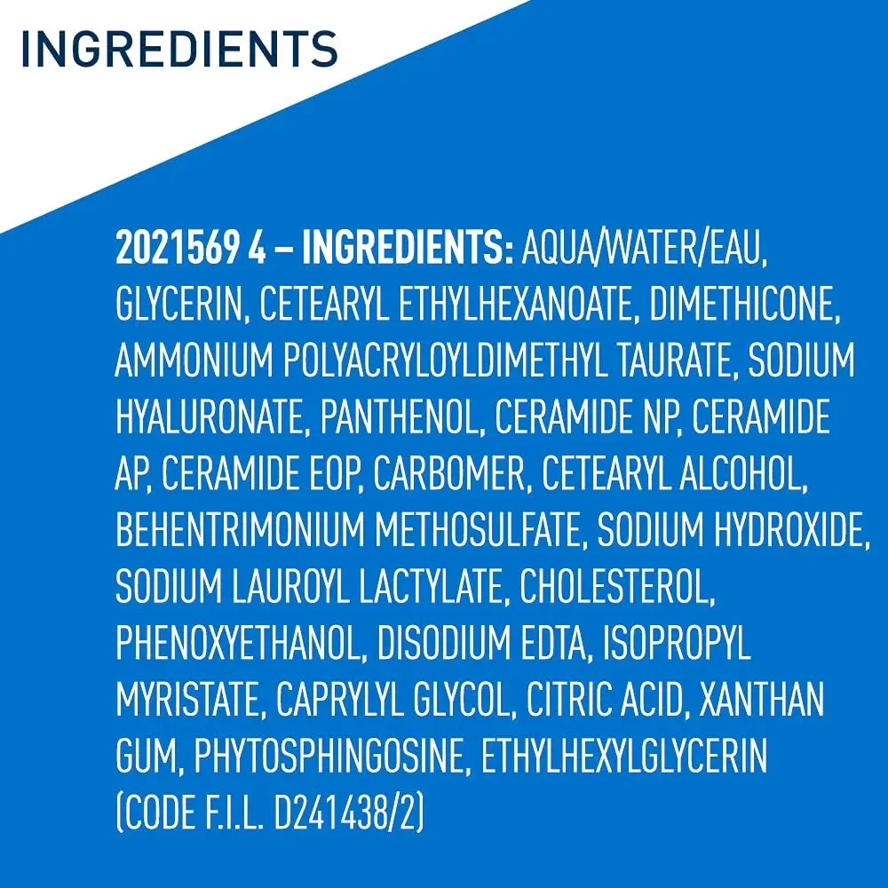 Cerave Hyaluronic Acid Serum for Face with Vitamin B5 and Ceramides