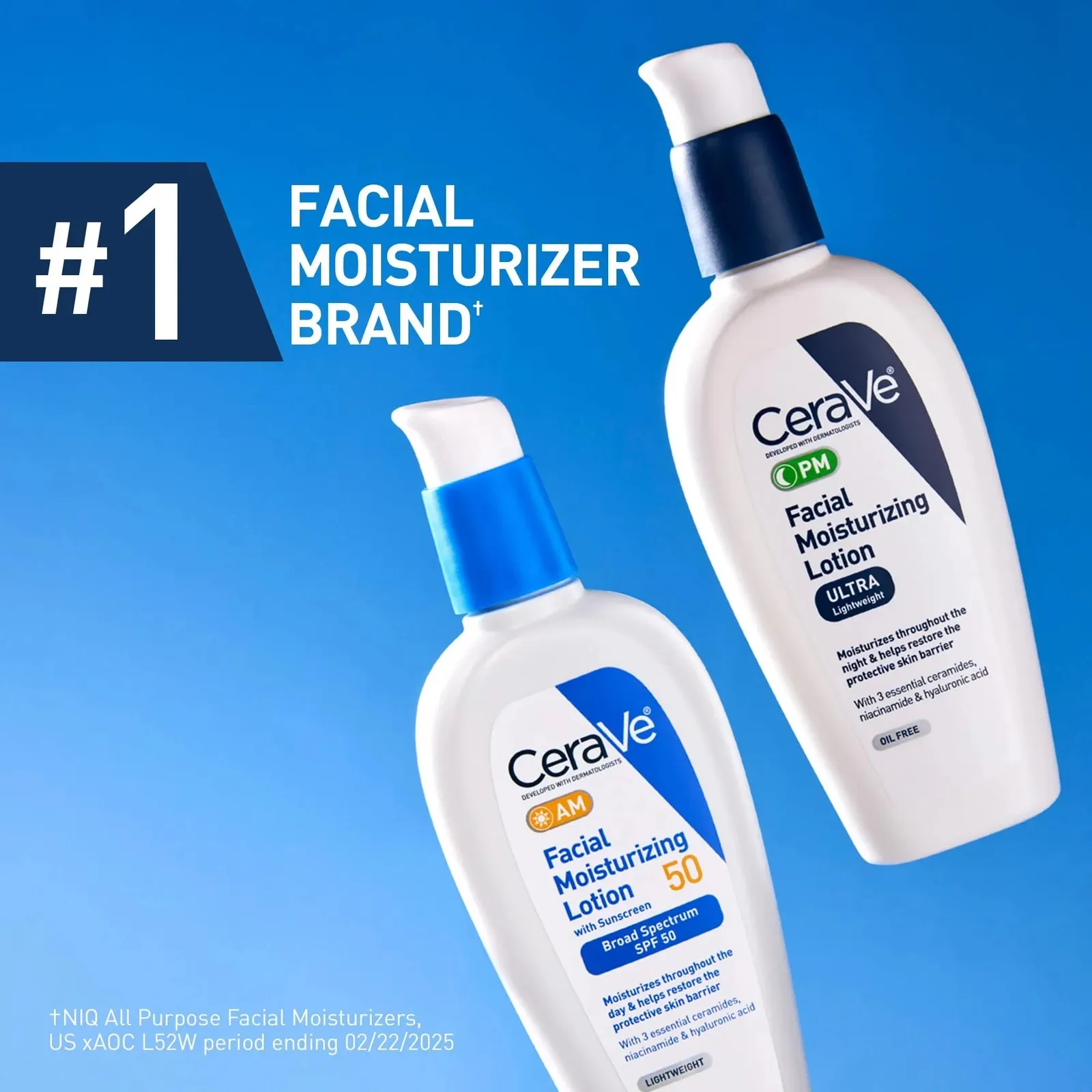 Facial Moisturizing Lotion, Night Cream with Hyaluronic Acid and Niacinamide