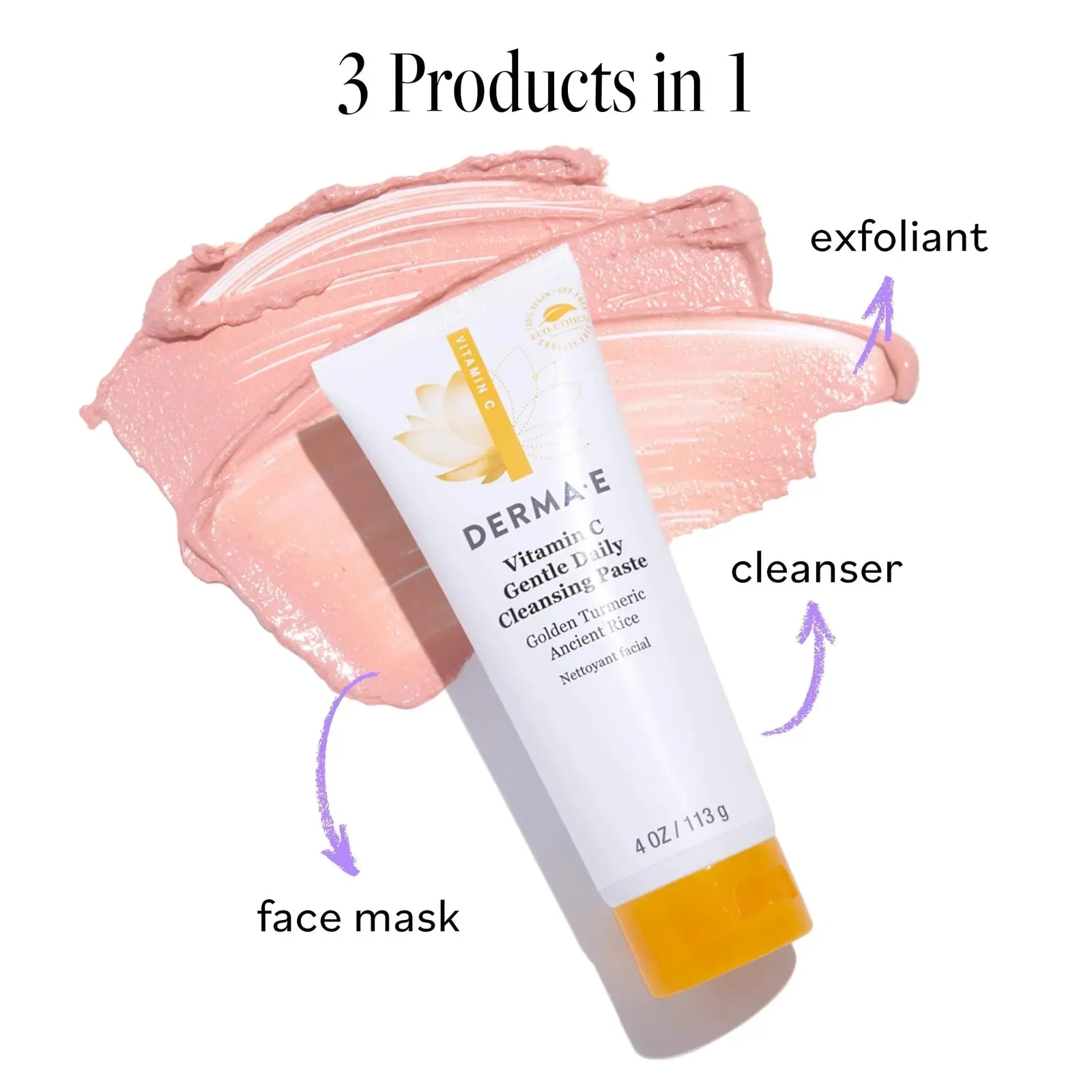 Vitamin C Gentle Daily Face Mask Cleansing Paste, 4.0 Oz