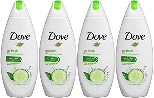 Go Fresh Cool Moisture Body Wash, Pack of 4 (International)
