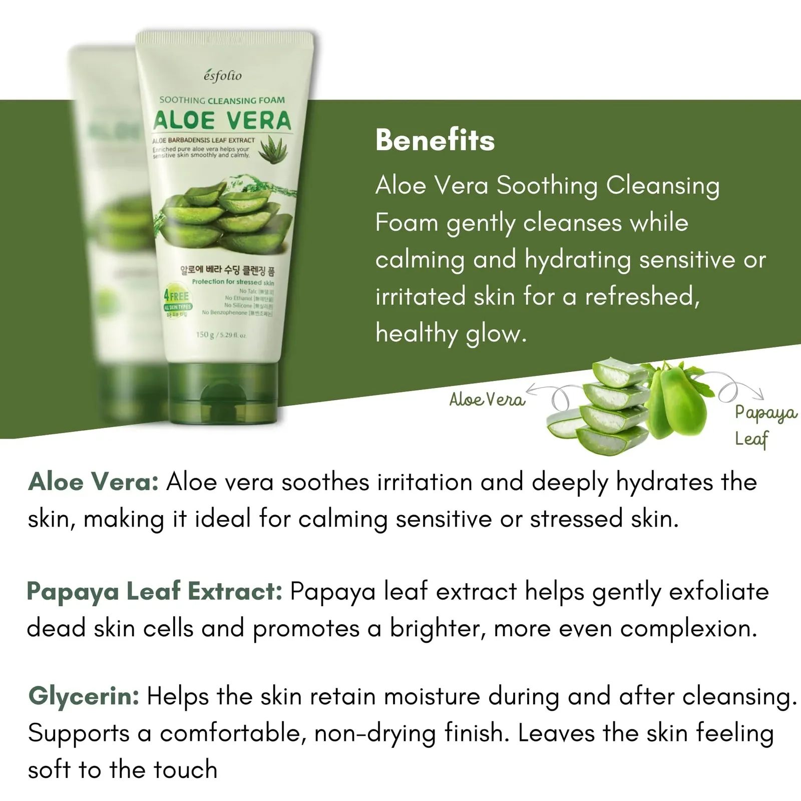 Aloe Vera Soothing Cleansing Foam