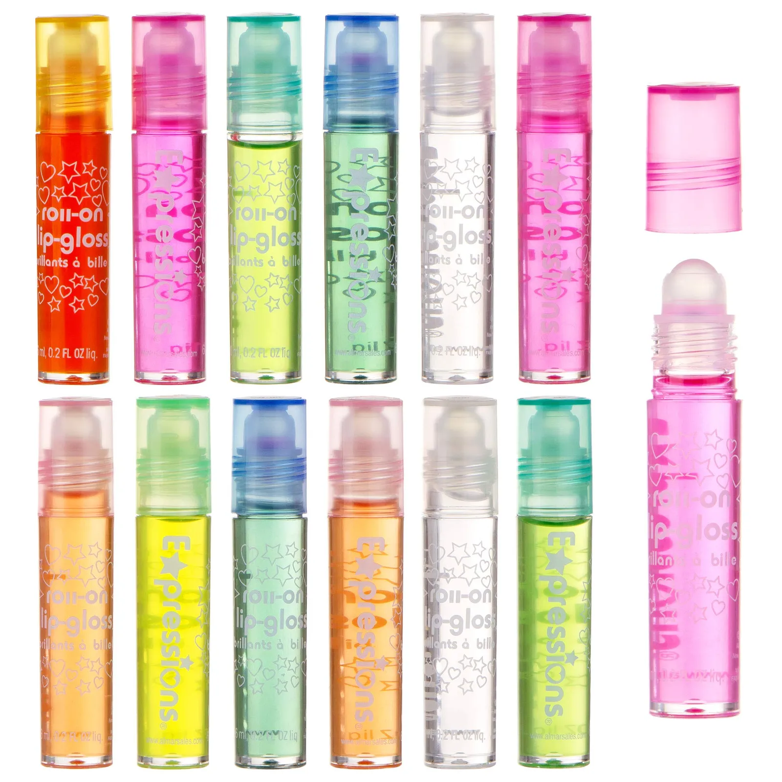 Expressions Girl Fruity Roll On Lip Gloss Set