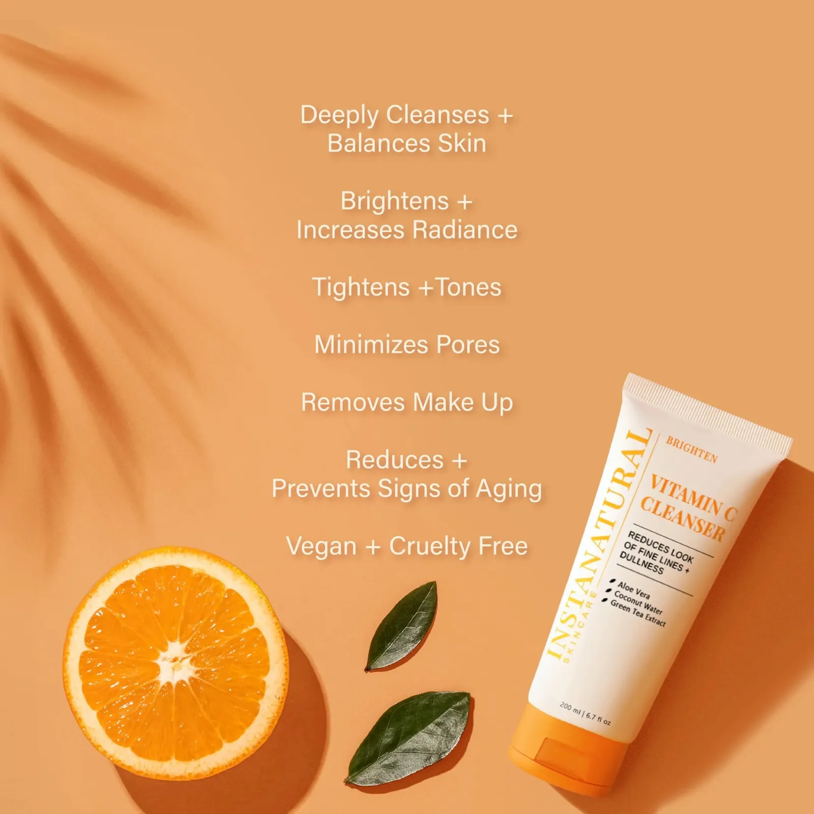 Vitamin C Cleanser with Coconut Water and Aloe Vera, 6.7 FL Oz
