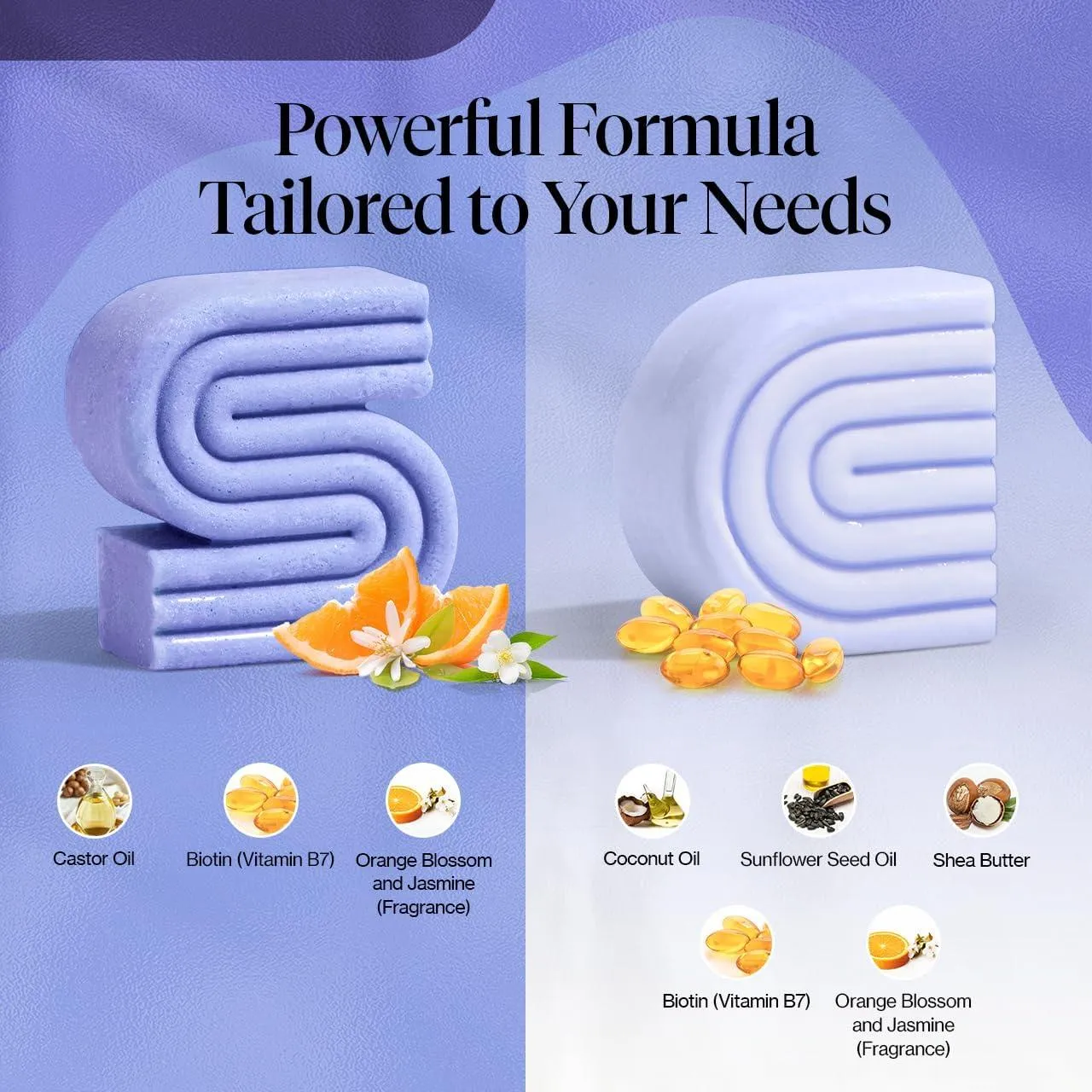 Purple Shampoo & Conditioner Bar Set