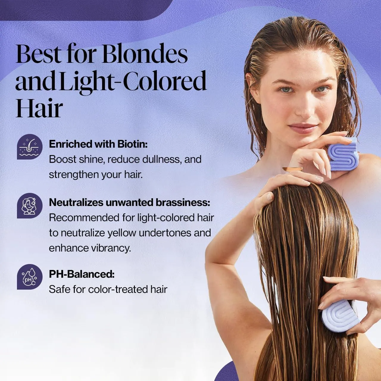 Purple Shampoo & Conditioner Bar Set