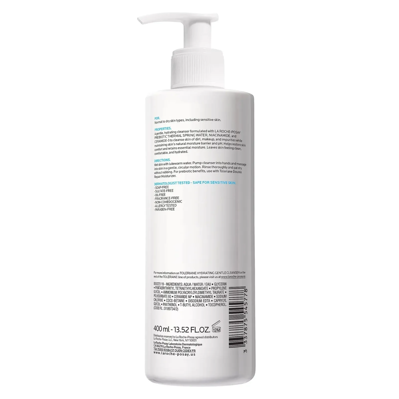 Toleriane Hydrating Gentle Face Cleanser