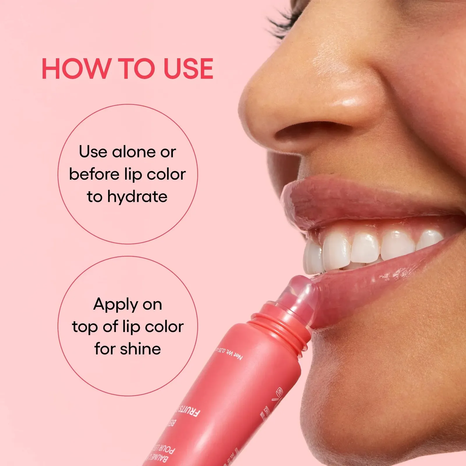 Lip Glowy Balm, Berry: Sheer Tinted Lip Moisturizer with Shea Butter