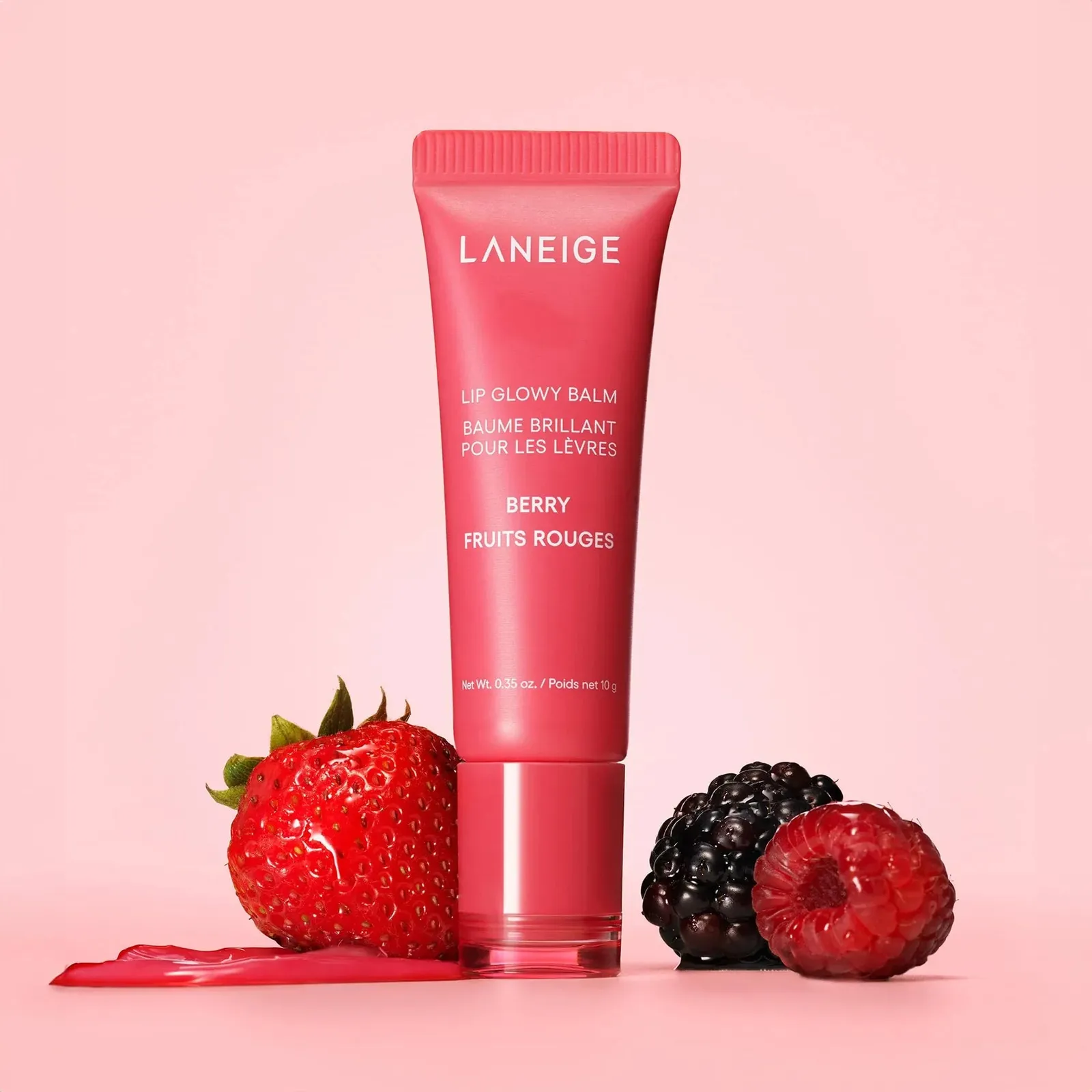 Lip Glowy Balm, Berry: Sheer Tinted Lip Moisturizer with Shea Butter