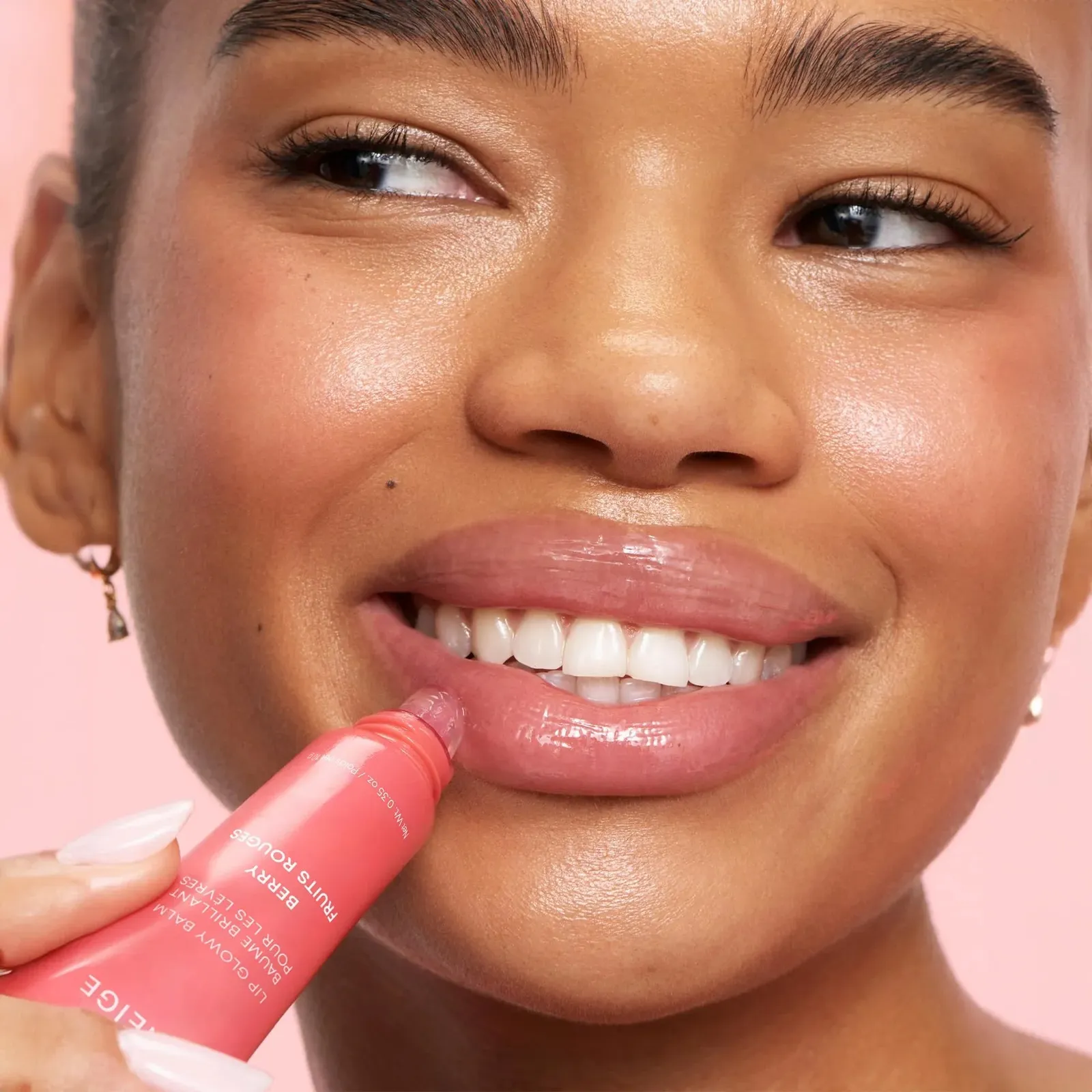 Lip Glowy Balm, Berry: Sheer Tinted Lip Moisturizer with Shea Butter