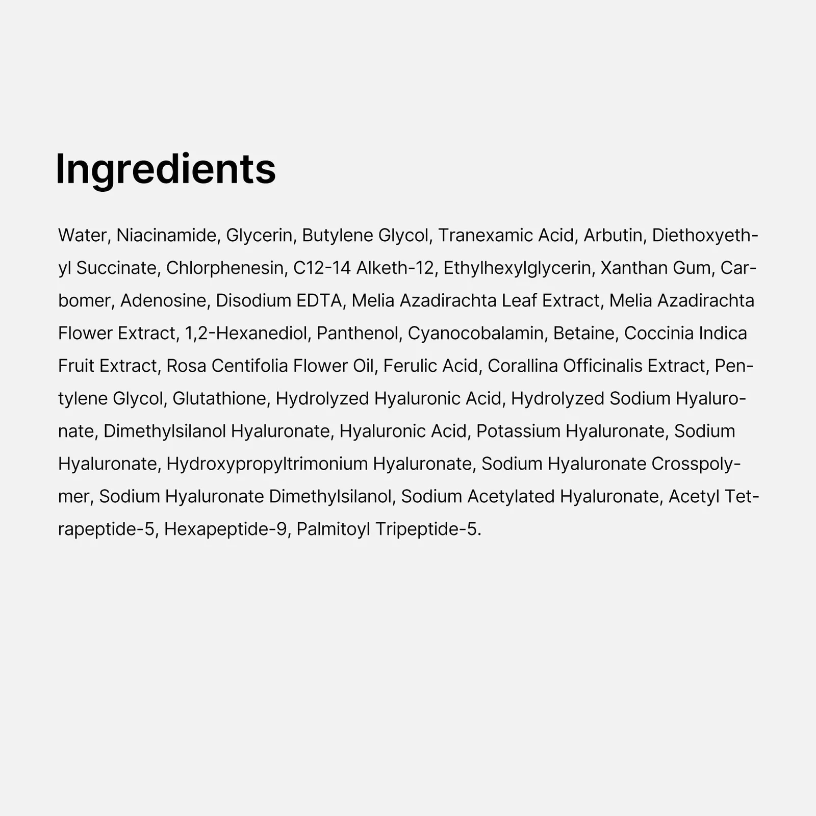 TXA Niacinamide Facial Serum