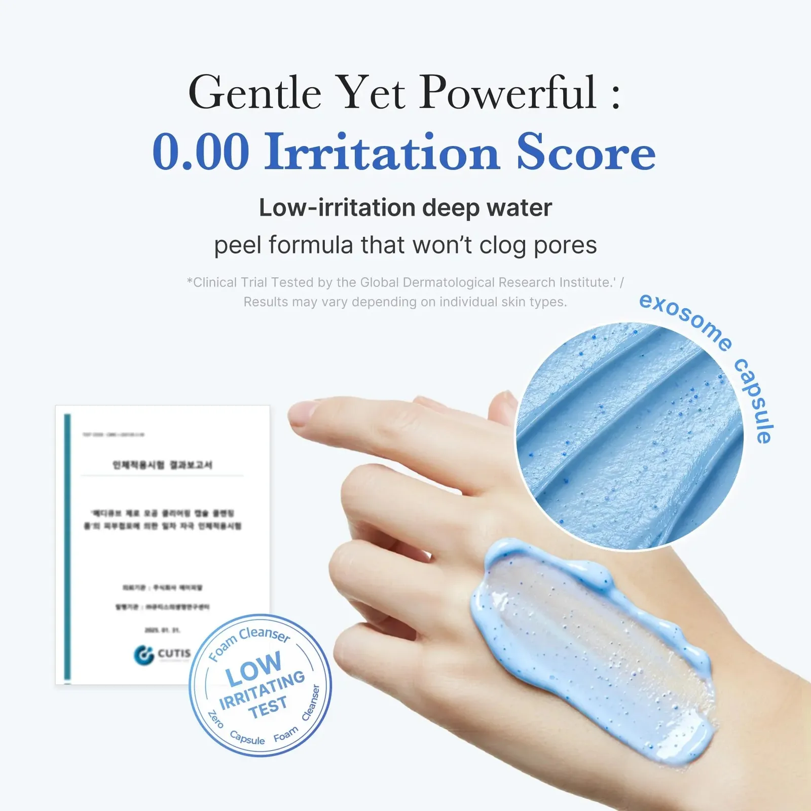 Zero Pore Clear Blue Capsule Facial Deep Cleanser