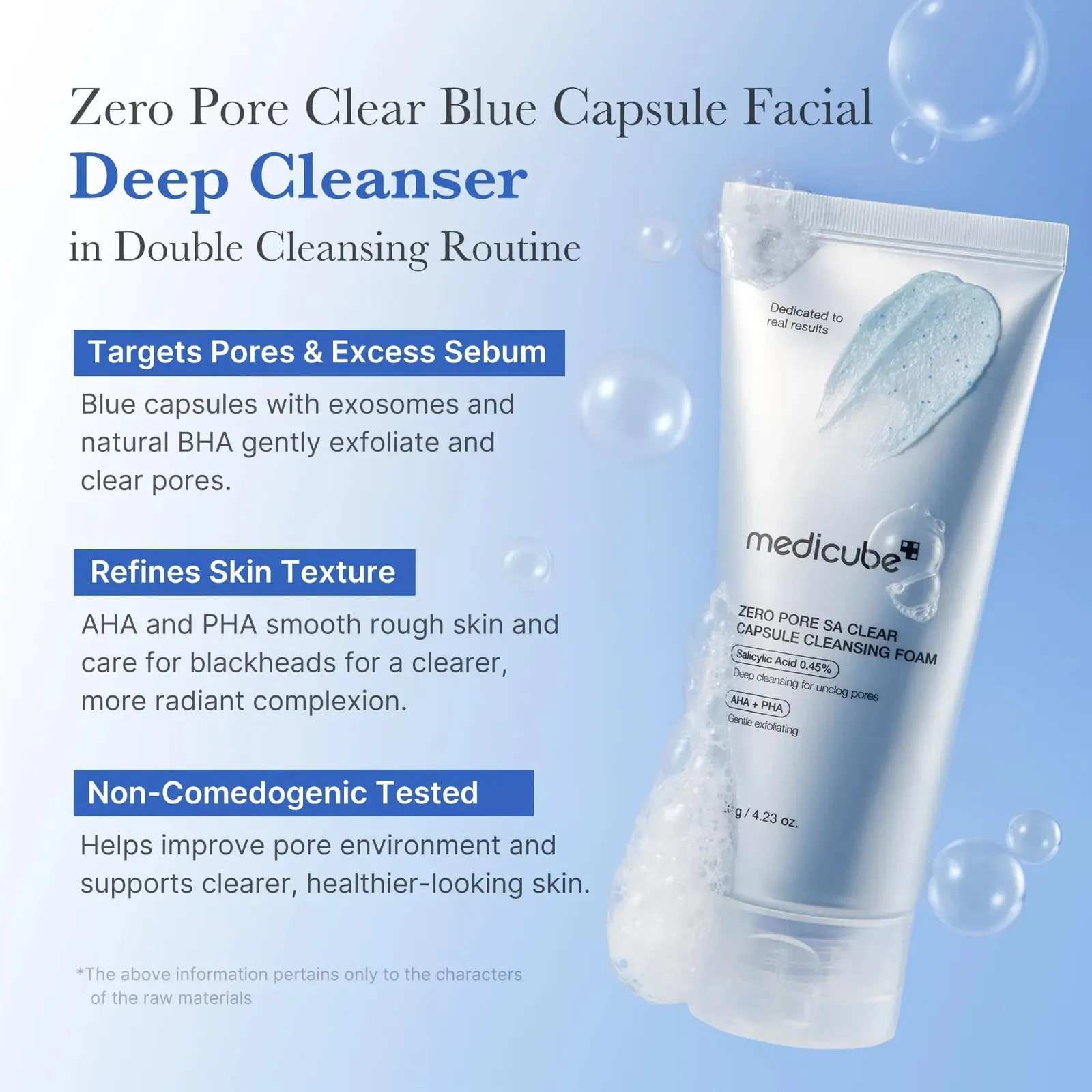 Zero Pore Clear Blue Capsule Facial Deep Cleanser