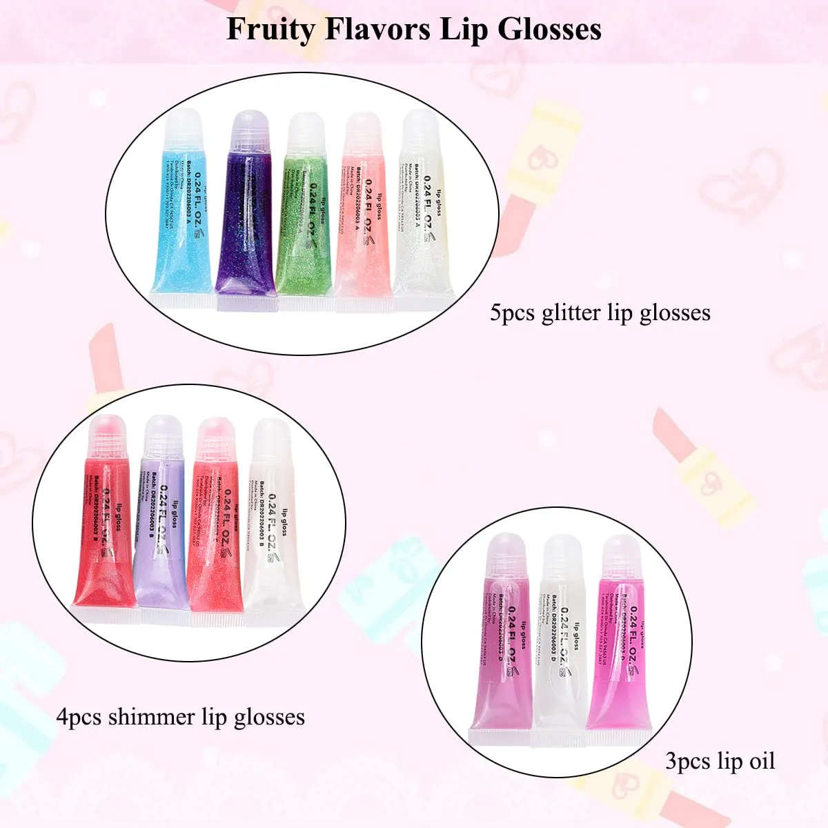 Glitter Lip Gloss Set