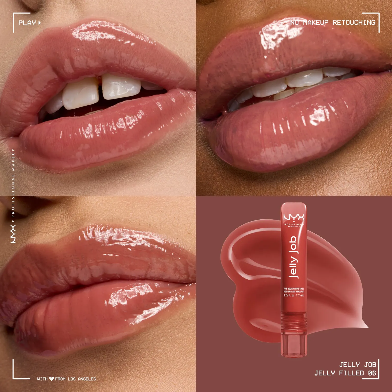 NYX Jelly Filled Spice Brown Lip Gloss