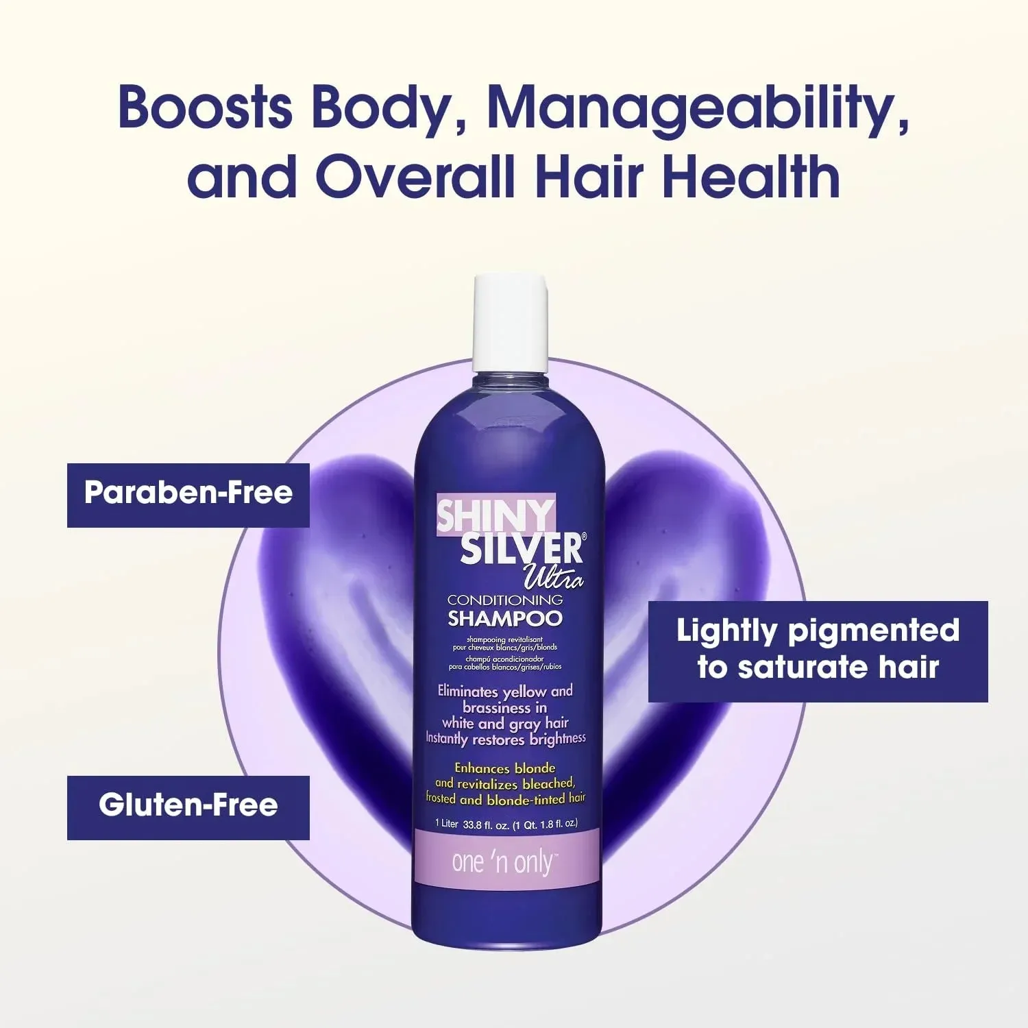 Shiny Silver Purple Shampoo