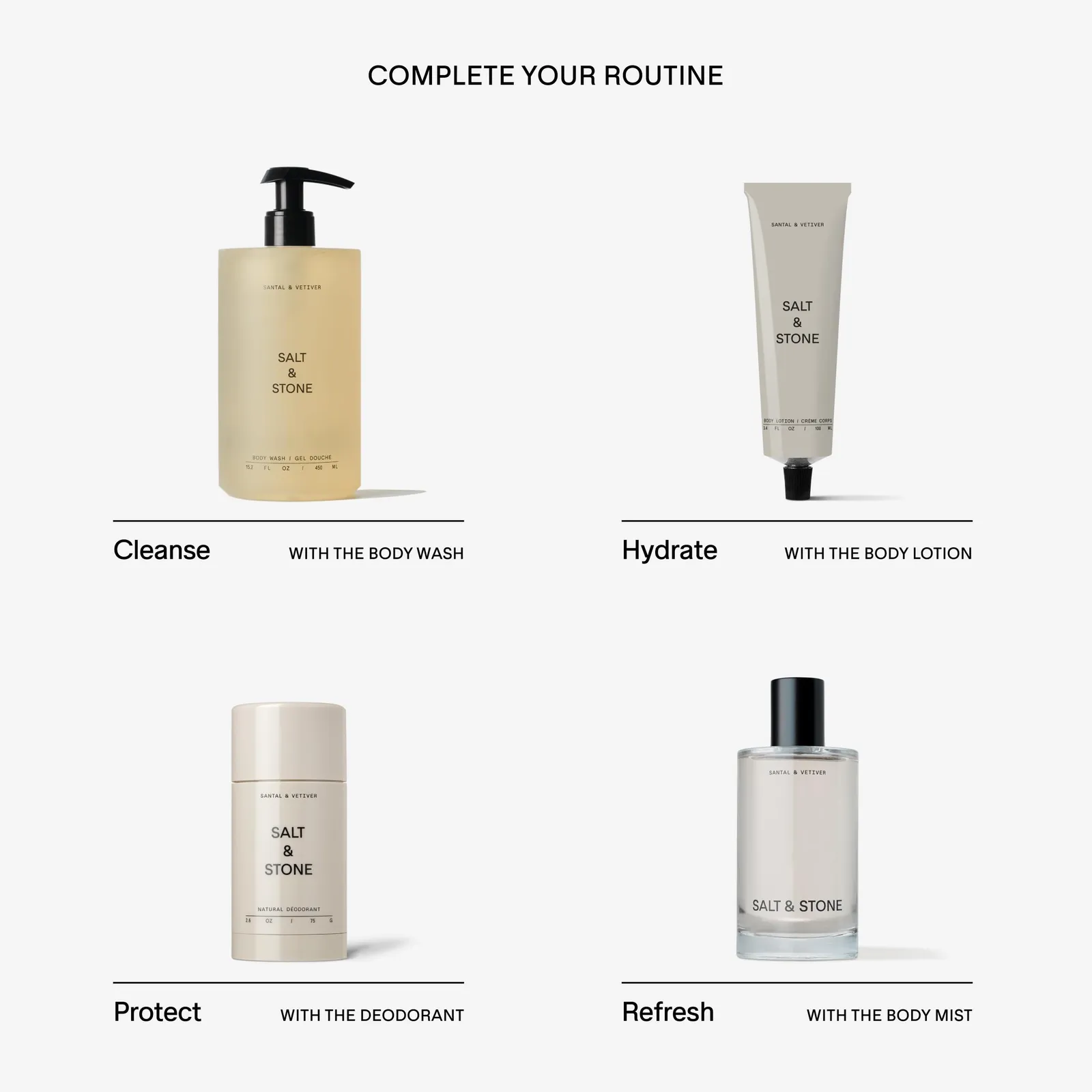 Santal & Vetiver Body Mist & Lotion