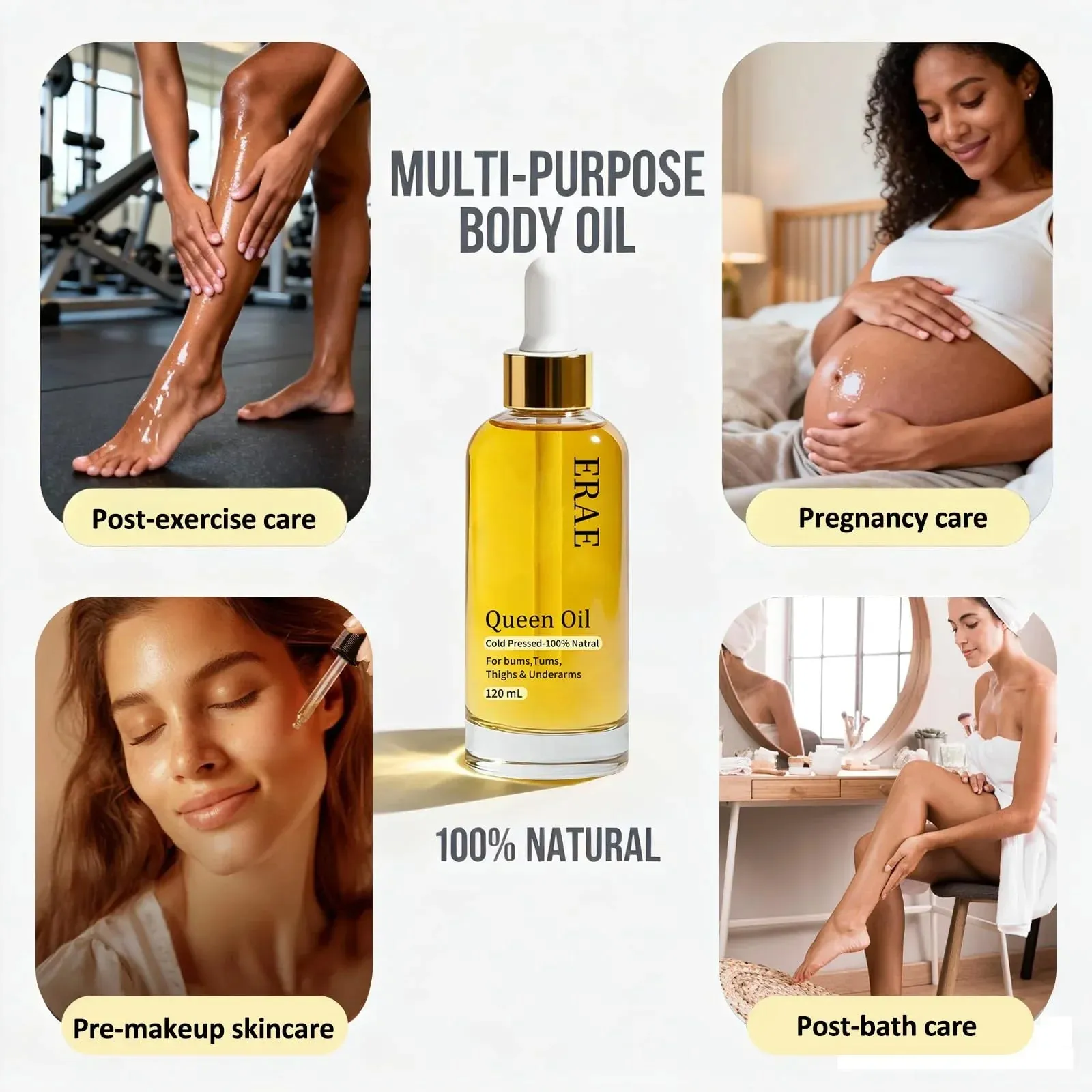 Queen Oil - Face & Body Oil for Crepey Skin