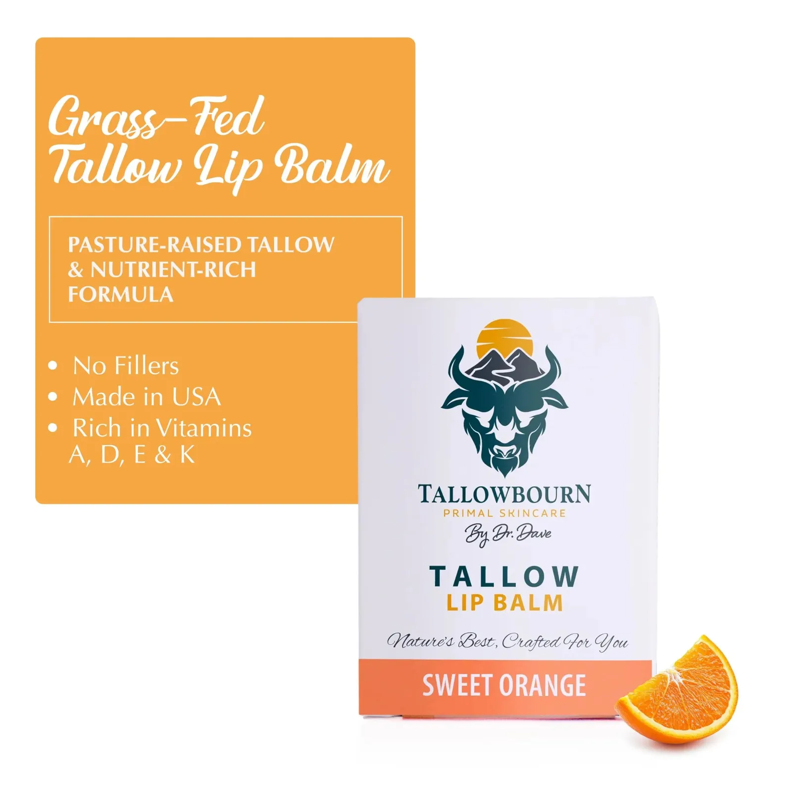 Moisturizing Tallow Lip Balm Peppermint – 3-Pack