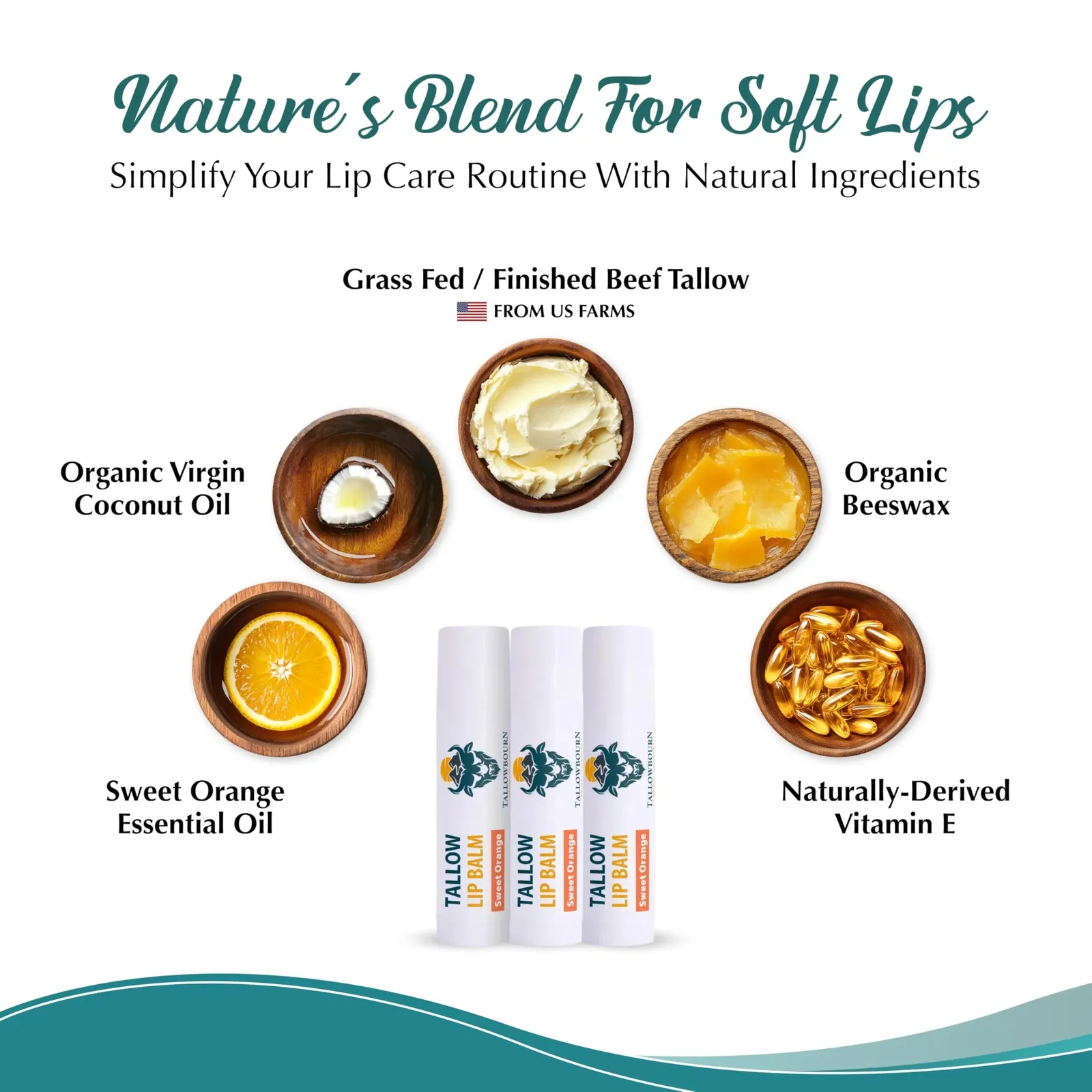 Moisturizing Tallow Lip Balm – Variety Pack – 3-Pack