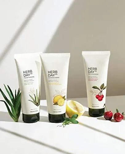 Herb Day 365 Master Blending Cleansing Foam Aloe & Green Tea Facial Cleanser