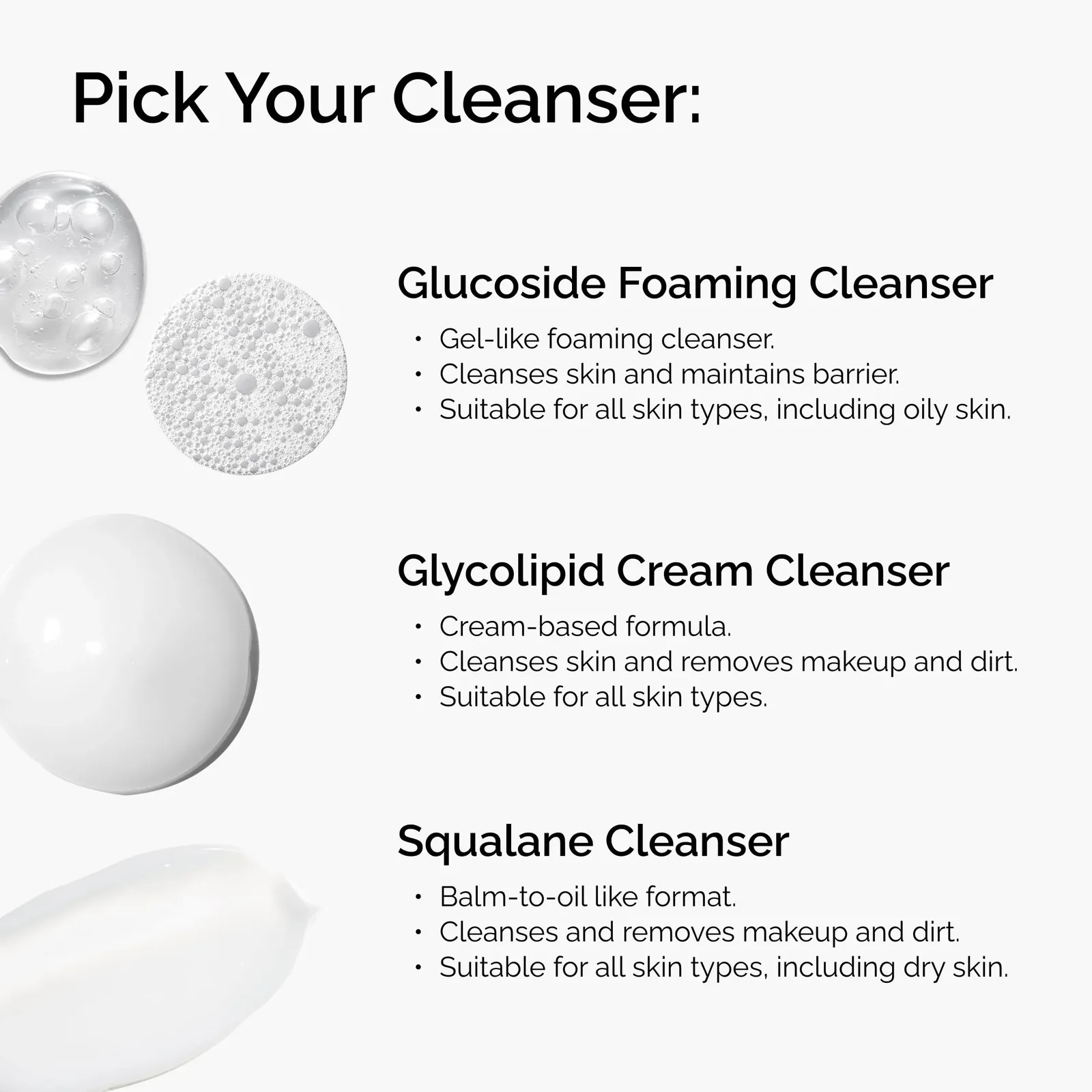 Glucoside Foaming Cleanser, Gentle Foaming Face Wash for All Skin Types