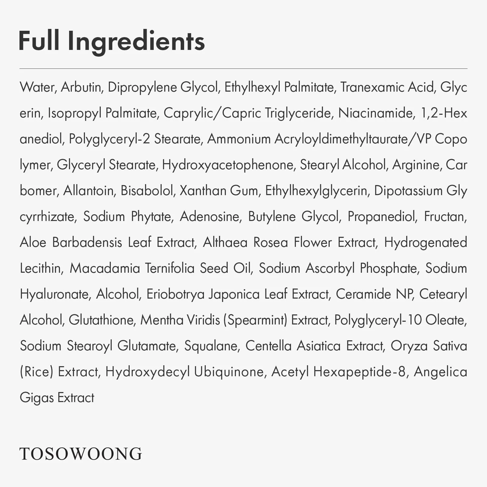 Arbutin + Tranexamic Acid Cream