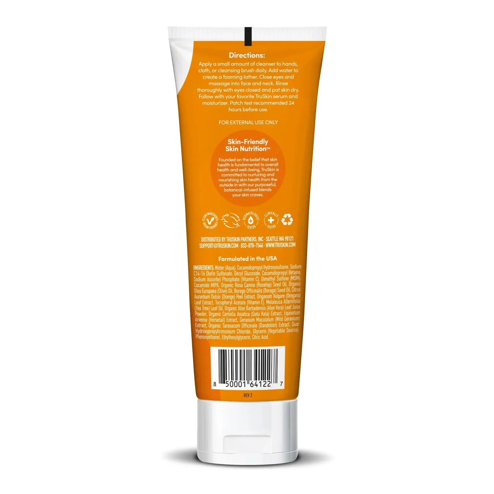 Vitamin C Face Cleanser with Vitamins C & E, Rosehip Oil, Aloe Vera 5 fl oz
