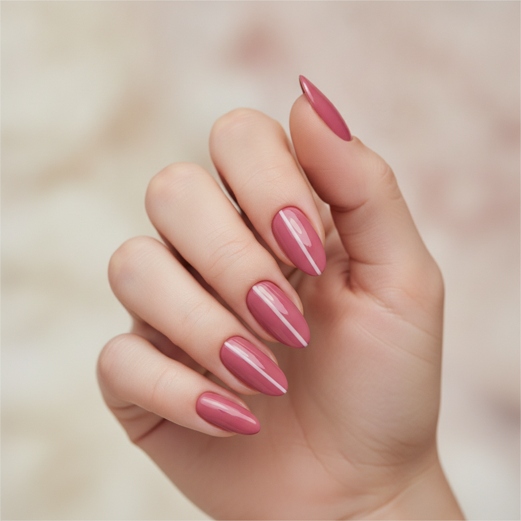 Matte manicure with glossy accent nails