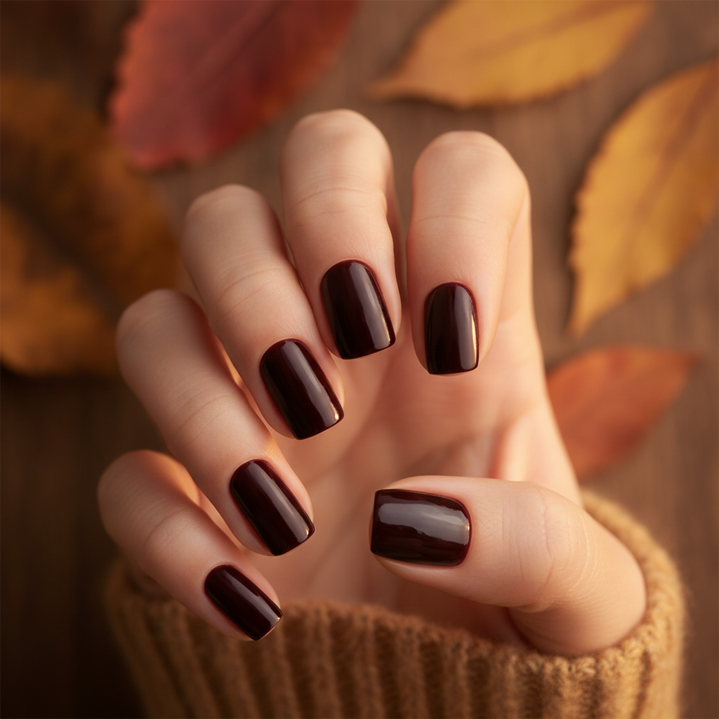 Near-black burgundy mix