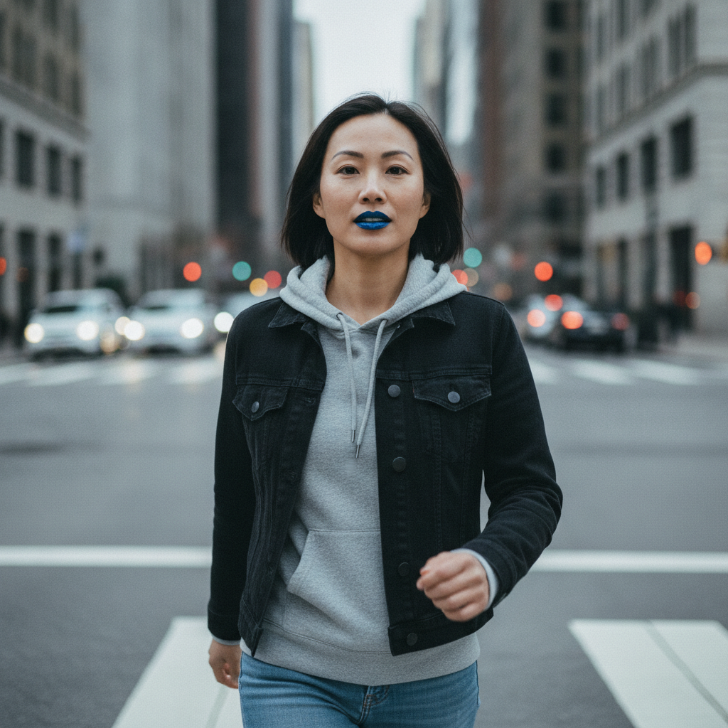 Sapphire shimmer + hoodie