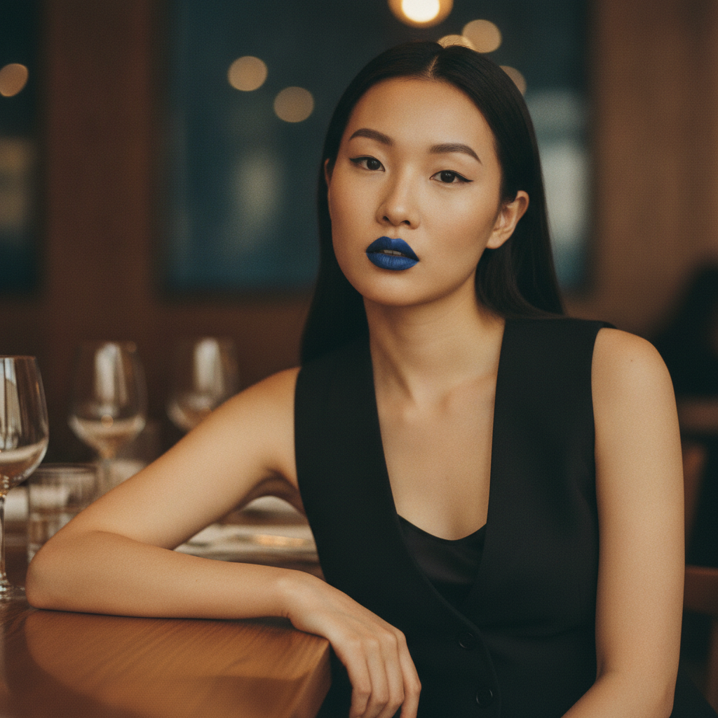 Blue iris + dinner tailoring