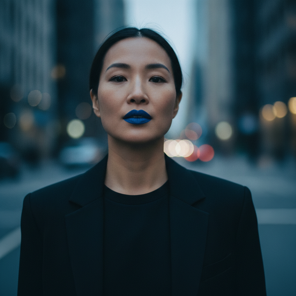 Blue iris + black after work