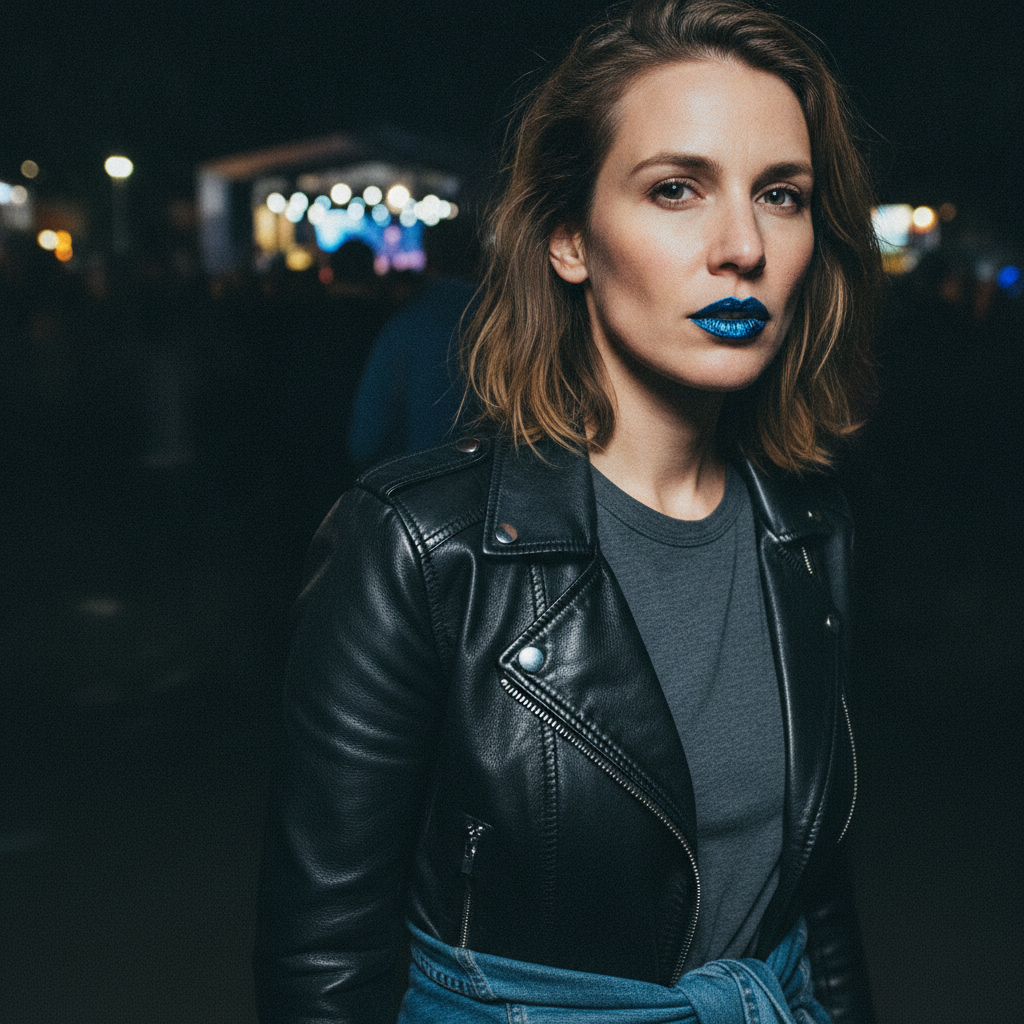 Metallic blue + live music