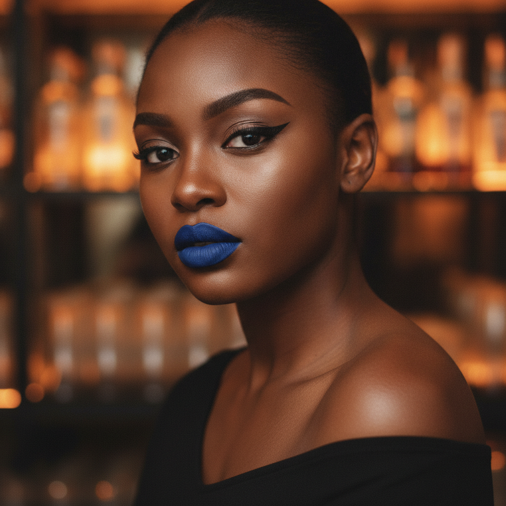 Blue iris + going-out liner