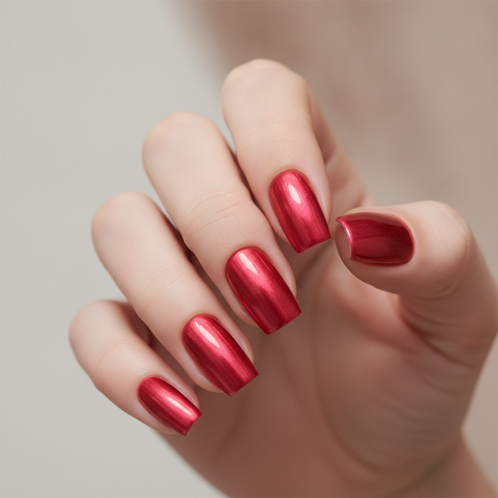 Cream red with chrome flash