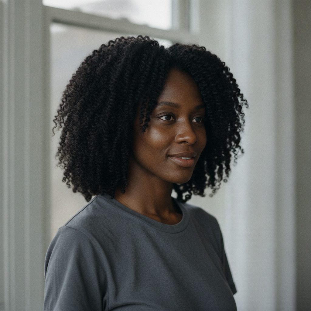 Chunky braid-out