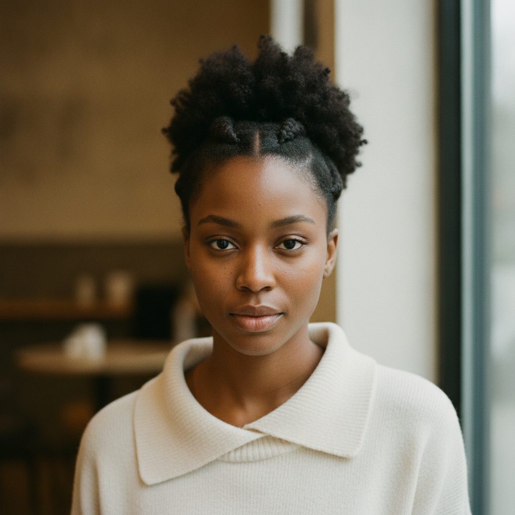 Flat twists into a puff