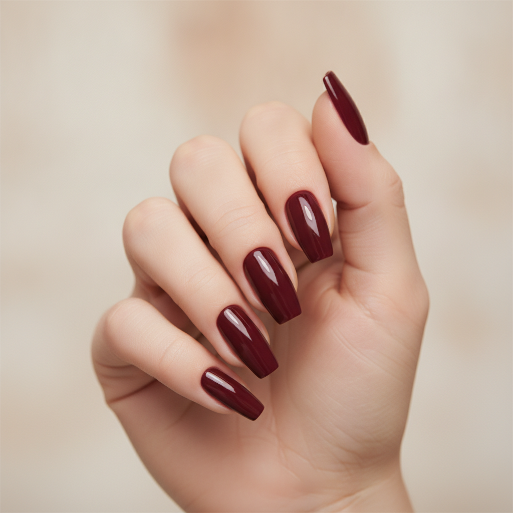 Deep burgundy solid gloss