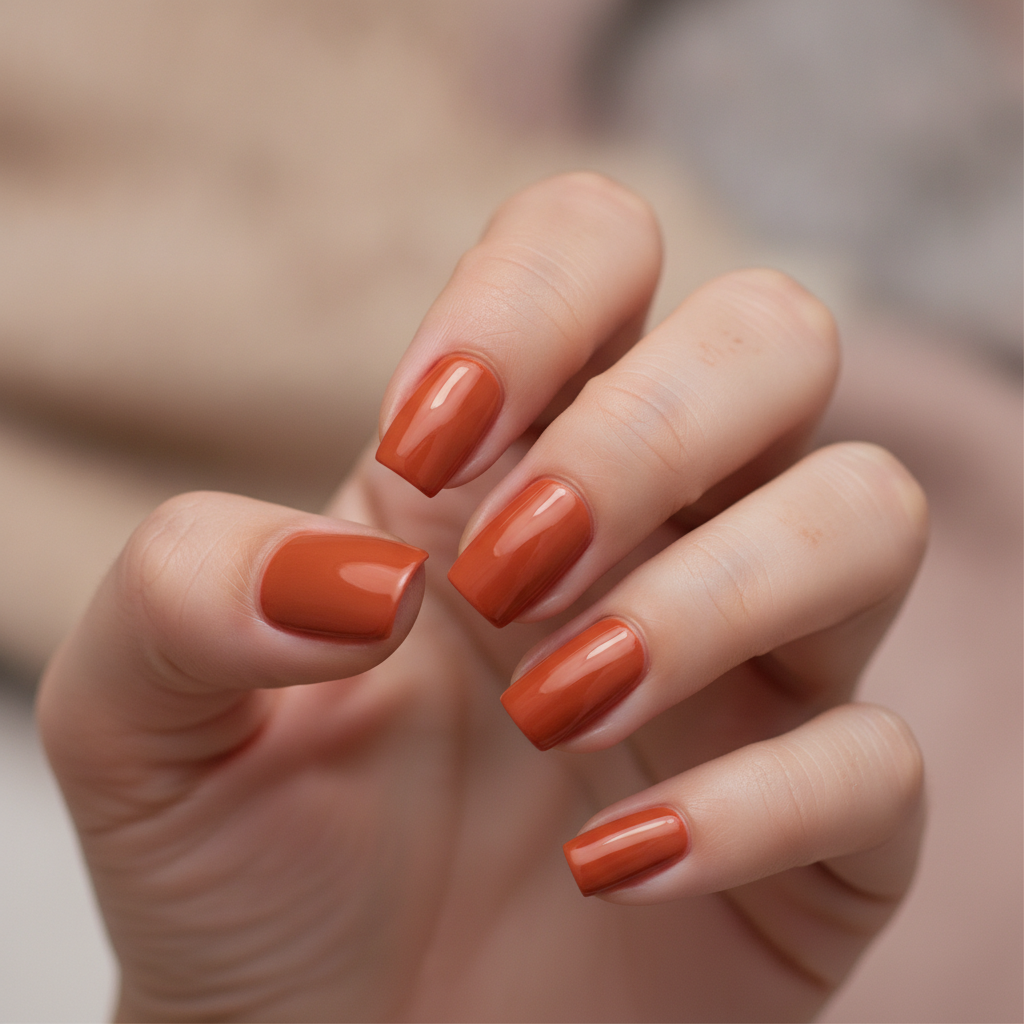 Burnt orange solid gloss