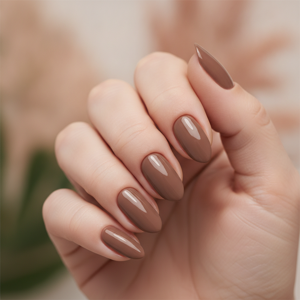 Mocha brown solid gloss