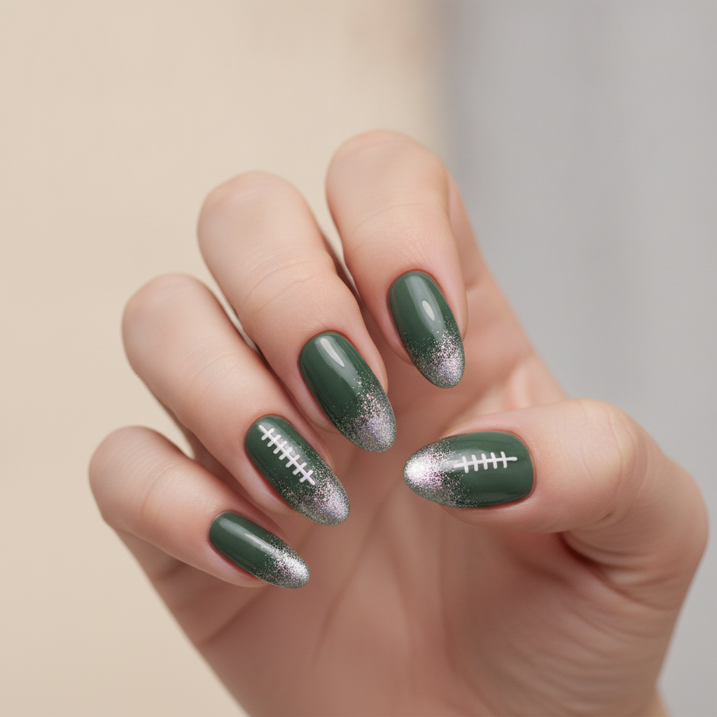 Turf green with chrome dust