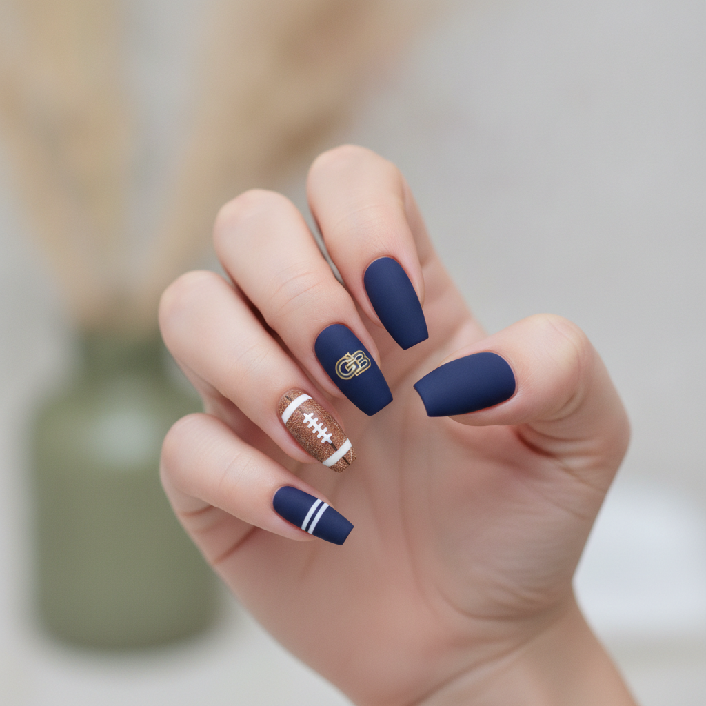 Matte navy gameday solid