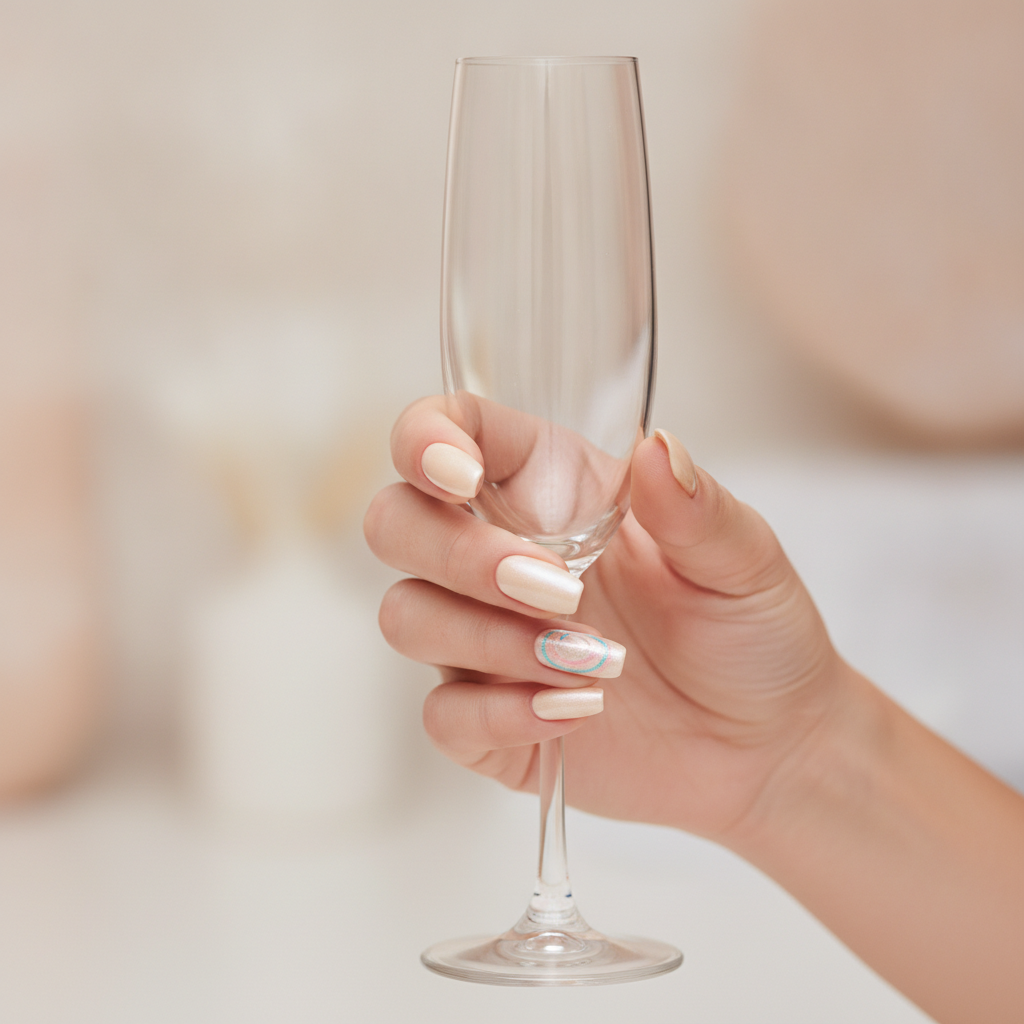 Champagne gloss for the toast