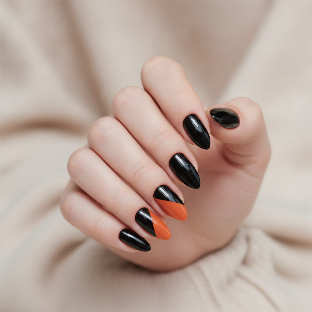 Black and orange color-block