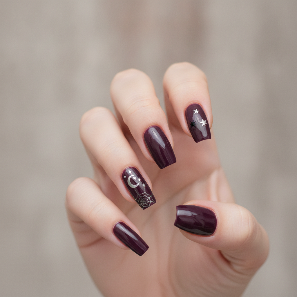Deep plum purple solid