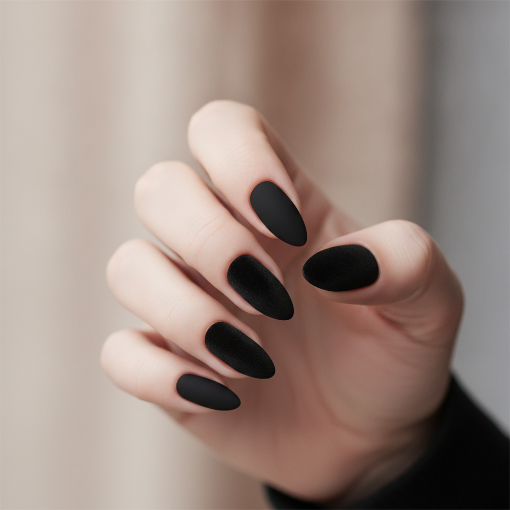 Matte jet black solid