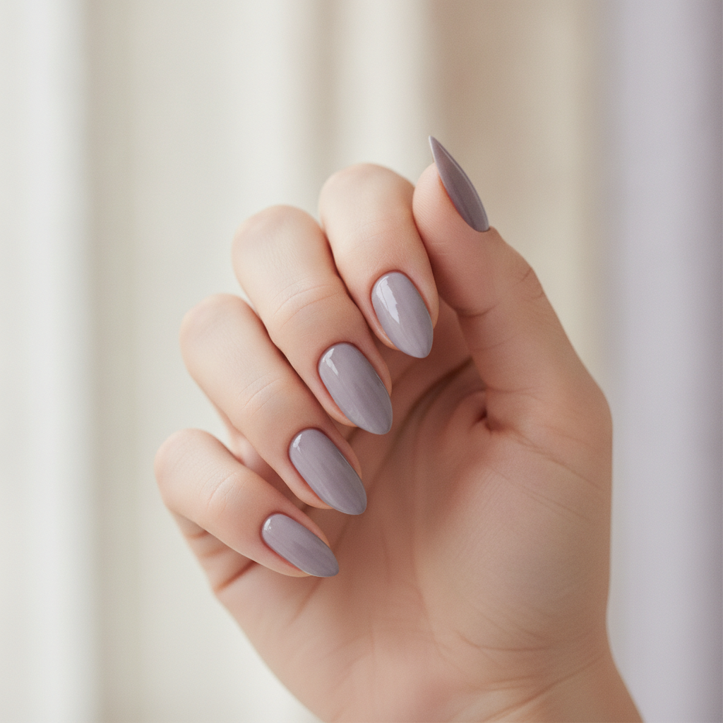 Soft gray-lilac solid